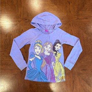Disney Princess Kids Hoodie - Lavender and Multicolor